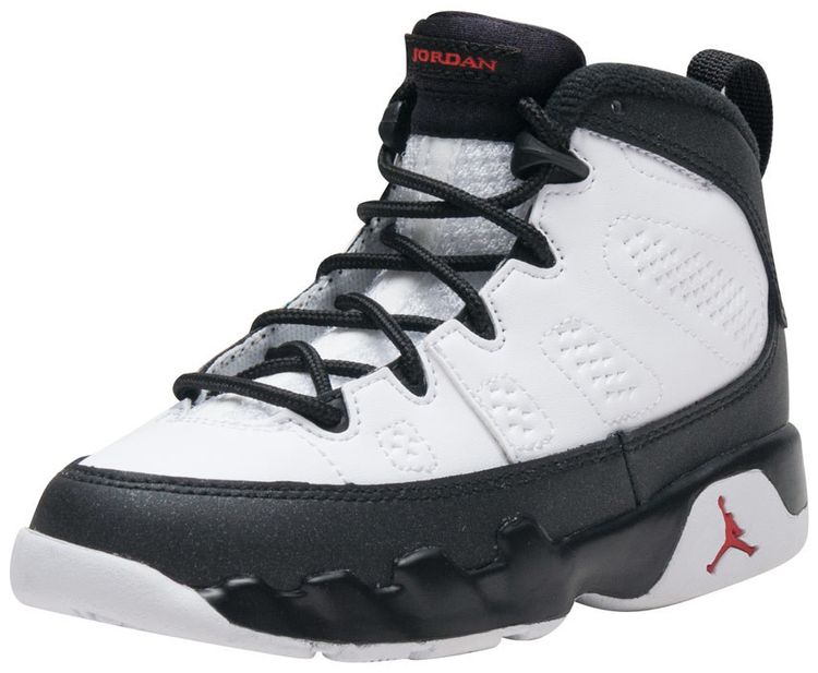 retro 9 jordans red and white