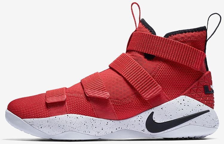 nike lebron soldier 11 black and red