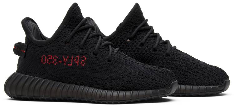 Adidas Yeezy Boost 350 V2 Infant 'Bred' Unisex Sneakers - Size 7.0