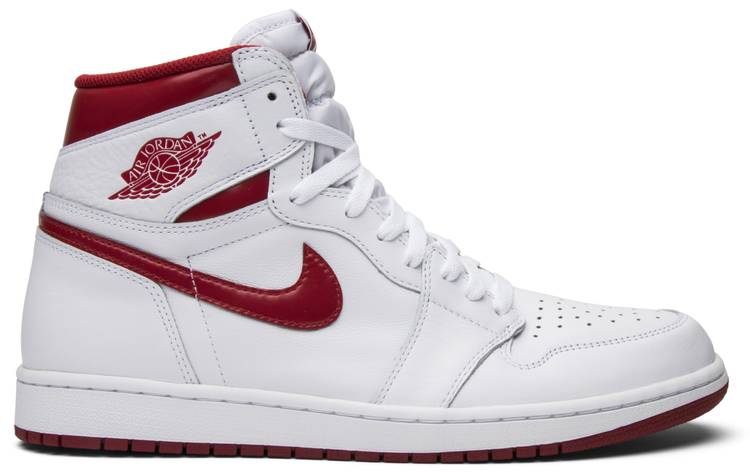 red and white air jordan ones