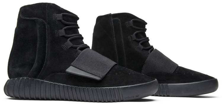 Adidas Yeezy 750 Boost 'Triple Black' Shoes - Size 6