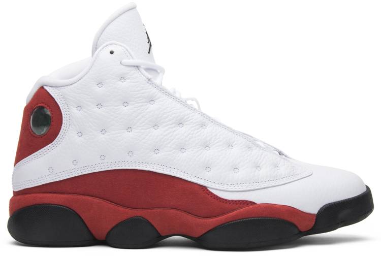 jordan 13 red and white