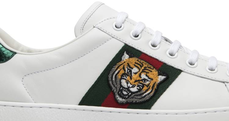 Gucci Ace Embroidered 'Tiger' - Gucci - ‎457132 A38G0 9064 |