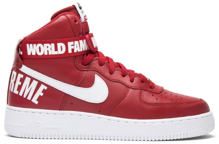Supreme x Air Force 1 High SP 'Red 