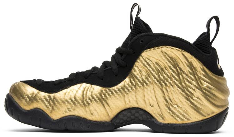 nike air foamposite black and gold