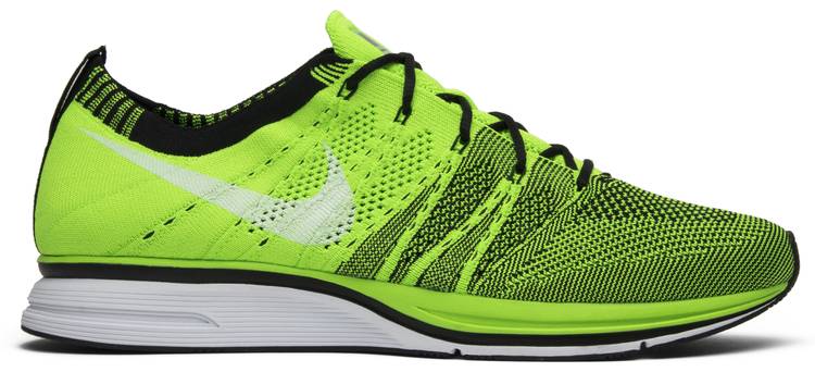 nike flyknit trainer electric green