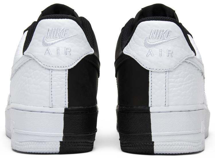black and white air force ones split
