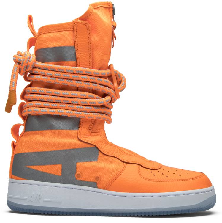 nike special field air force 1 high total orange
