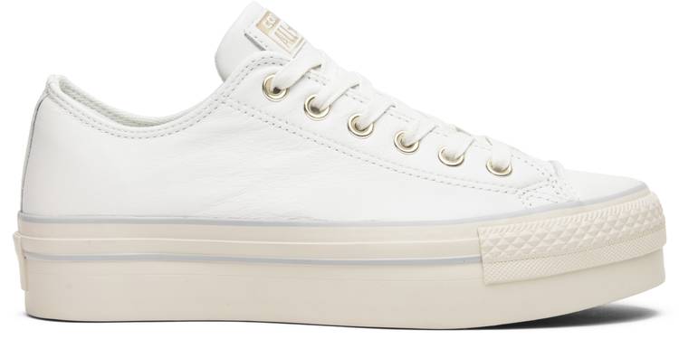 Chuck Taylor All Star Leather Platform Ox 'Star White' - Converse - 558914C  | GOAT