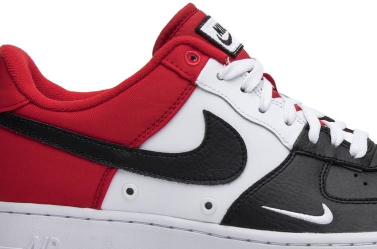 red black and white air force ones high top