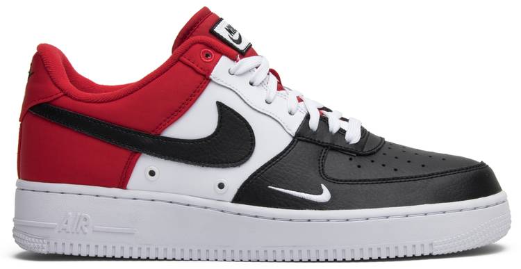 red black and white nike air force 1