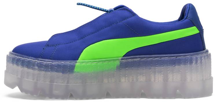 puma creepers blue and green