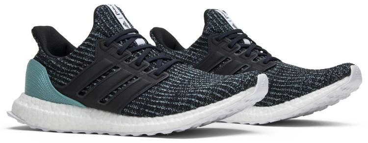 Mens Adidas Ultraboost Parley Running Shoes Carbon/Blue Spirit Size 8