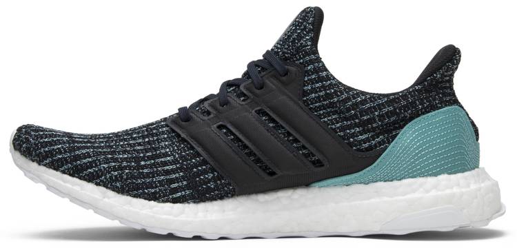 Mens Adidas Ultraboost Parley Running Shoes Carbon/Blue Spirit Size 8
