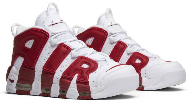 Air More Uptempo White Red Nike 100 Goat