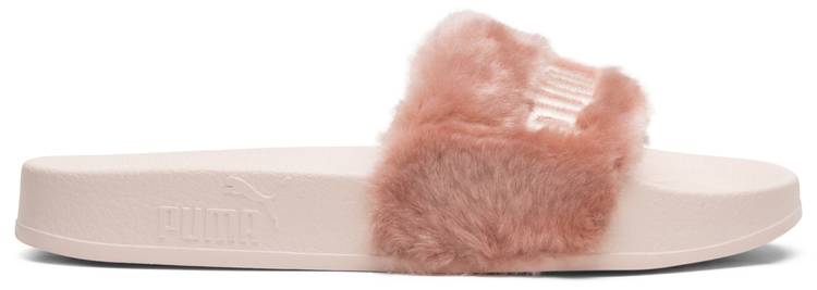 pink fluffy pumas