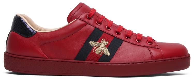 all red gucci sneakers