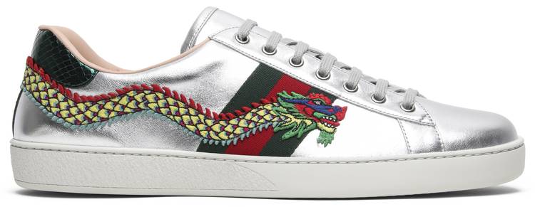 gucci white dragon ace sneakers