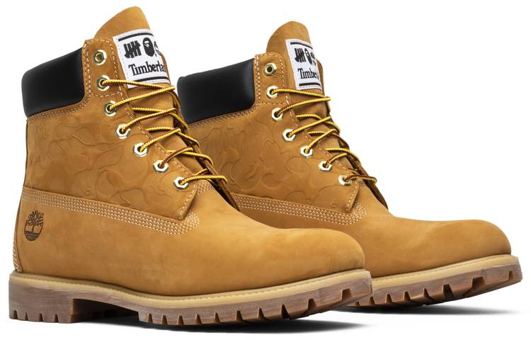 A Bathing Ape x Undefeated x 6 Inch 'Wheat' - Timberland - TB 0A1R7Y