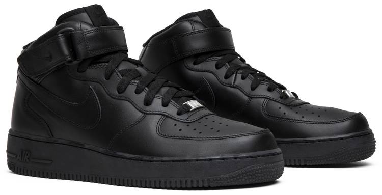 all black air force 1 mid