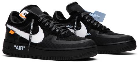 OFF-WHITE x Air Force 1 Low 'Black' - Nike - AO4606 001 | GOAT