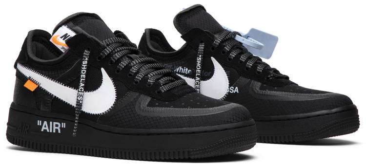 tårn forklare sang Off-White x Air Force 1 Low 'Black' - Nike - AO4606 001 | GOAT