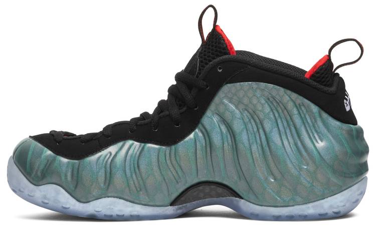 black and turquoise foamposites