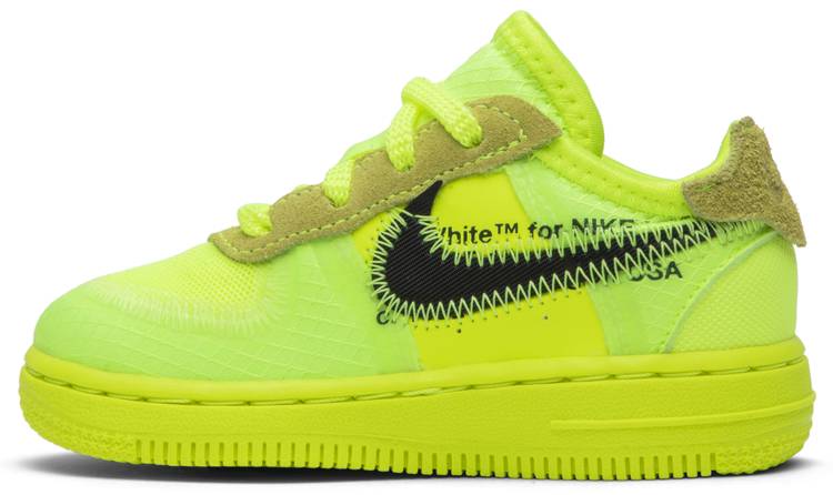 Off-White x Air Force 1 Low TD 'Volt' - Nike - BV0853 700 | GOAT
