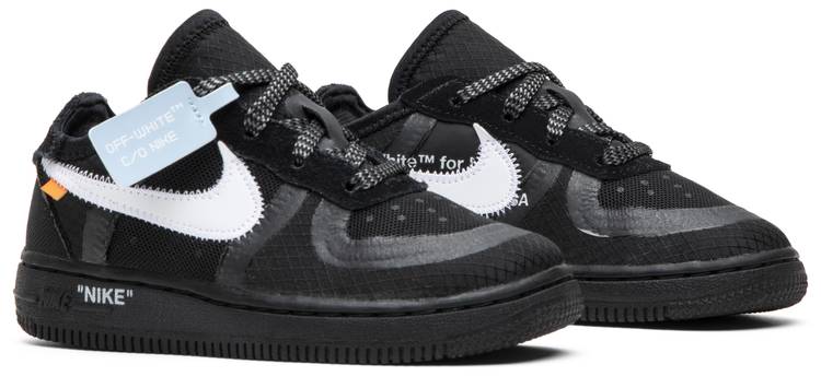 off white x air force 1 low black