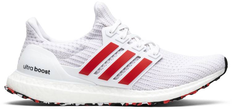 ultraboost red and white
