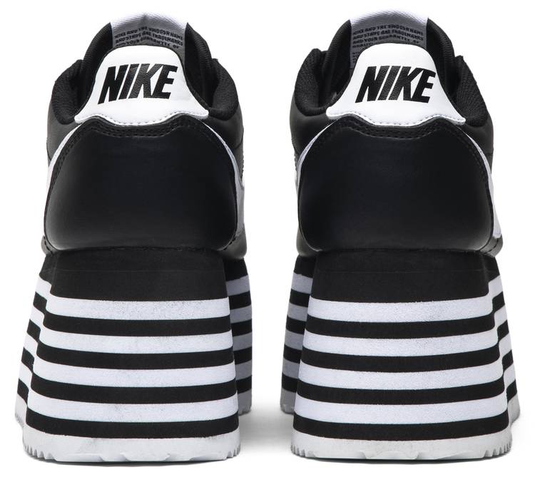nike striped platform cortez sneakers