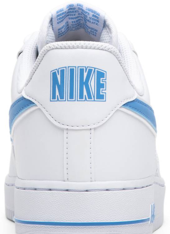 nike air force one low white university blue