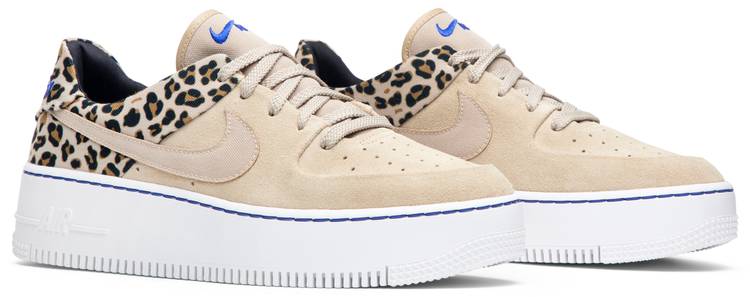 nike leopard print air force 1 sage trainers