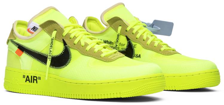 Off-White x Air Force 1 Low 'Volt' - Nike - AO4606 700 | GOAT