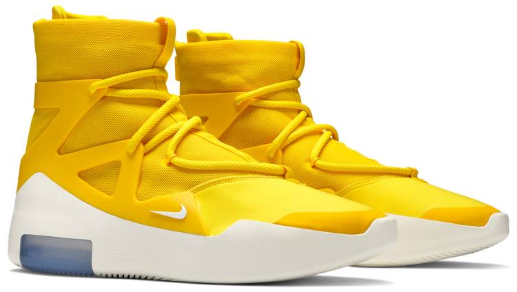 yellow fear of god shoes