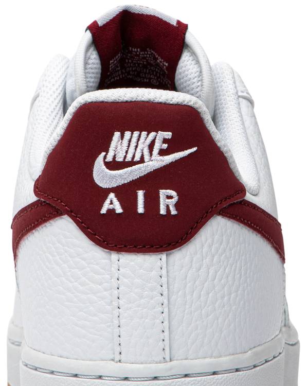 air force 1 maroon and white