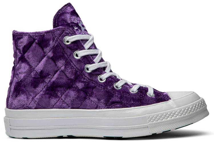 purple high top converse