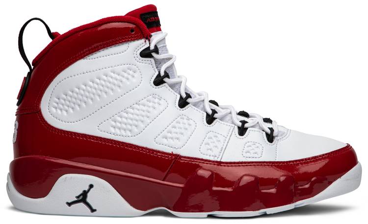 red and white jordans 9