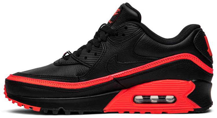 undefeated x air max 90 black solar red