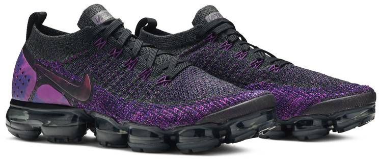 nike air vapormax flyknit 2 black and purple