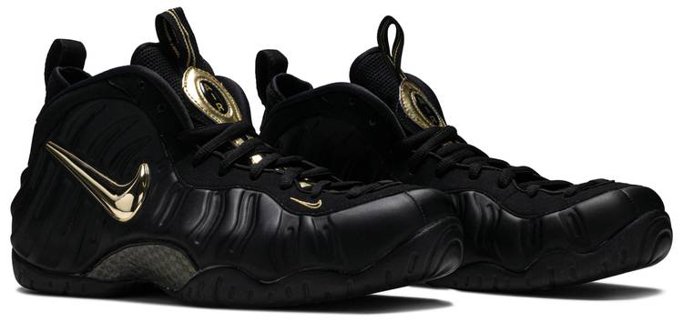 foamposite pro black and gold
