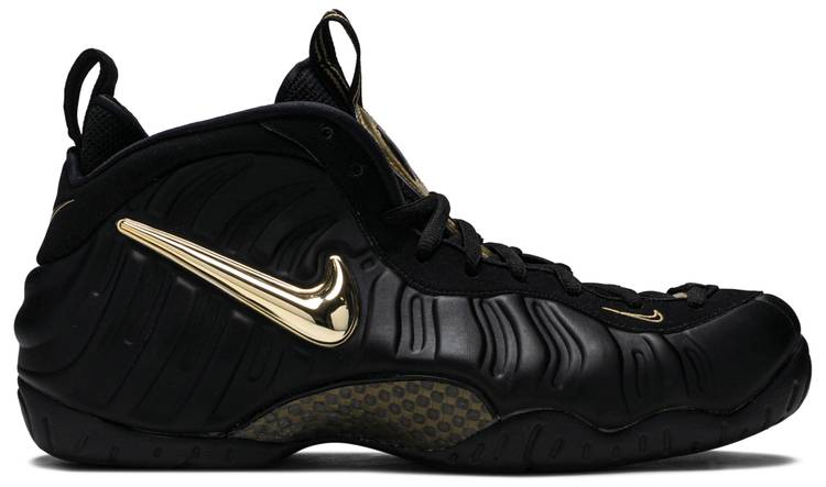gold and black foamposite