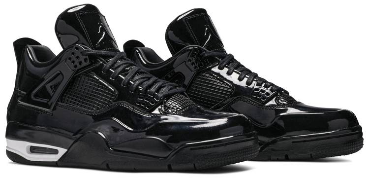 all black jordans with patent leather