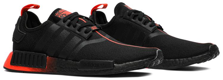 Adidas bd7730 nmd r1 mens running shoe gray shock red