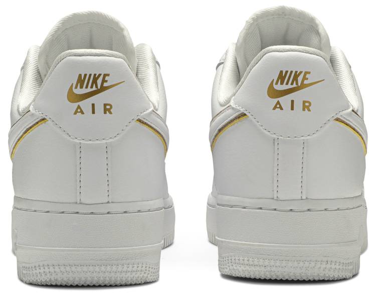 nike wmns air force 1 07 ess af1 white gold women shoes sneakers