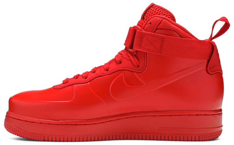 all red foamposite air force 1