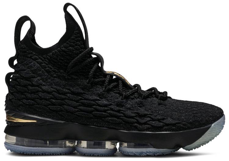 lebron 15s black and gold