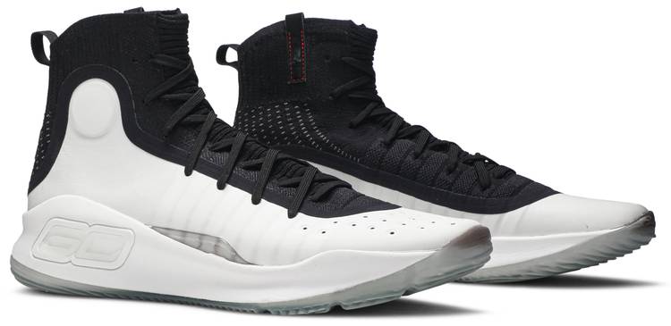 under armour curry 4 black white