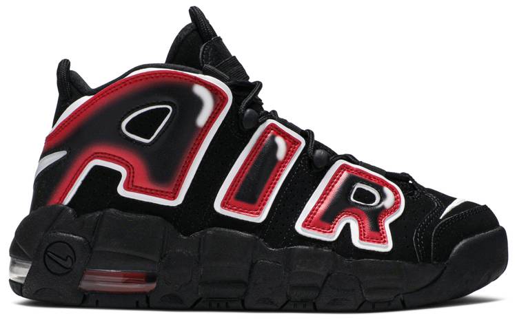 nike air more uptempo 96 red black