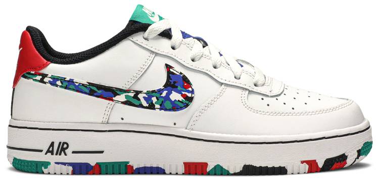 air force 1 low crayon white multi